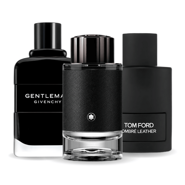 Tilbudspakke med 3 parfumer: Tom Ford Ombre Leather, Givenchy Gentleman og Montblanc Explorer 100ml