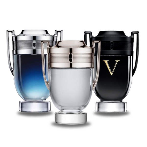 Tilbudspakke med 3 parfumer: Paco Rabanne INVICTUS LEGEND, INVICTUS og INVICTUS VICTORY 100ml