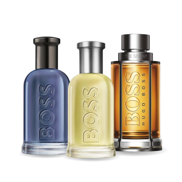 Tilbudspakke med 3 parfumer: BOSS Bottled, BOSS The Scent og BOSS Bottled Infinite 100ml